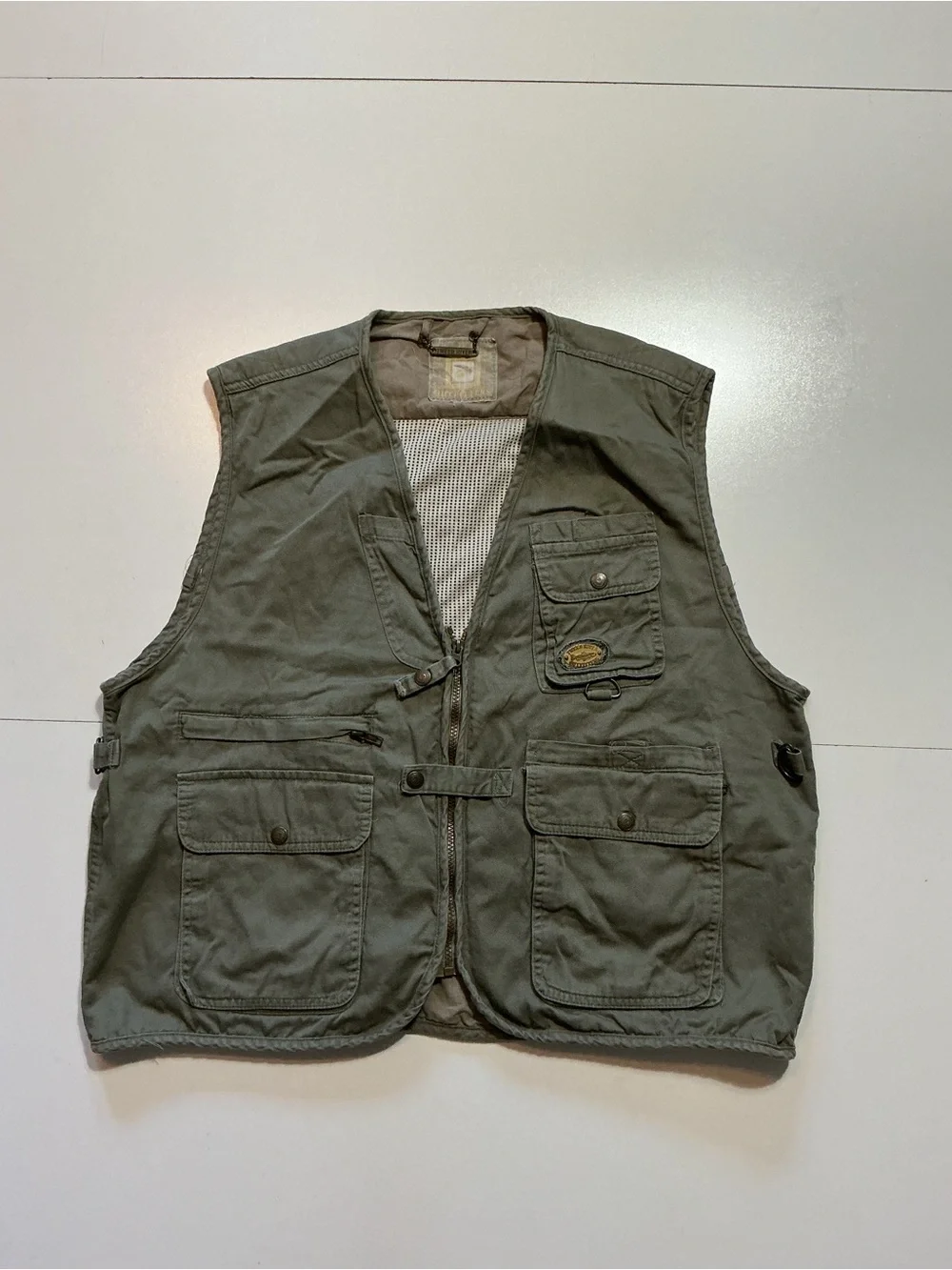 Vintage Tweed River Outfitters Fishing Multipocket Travel Hunting Vest Jacket